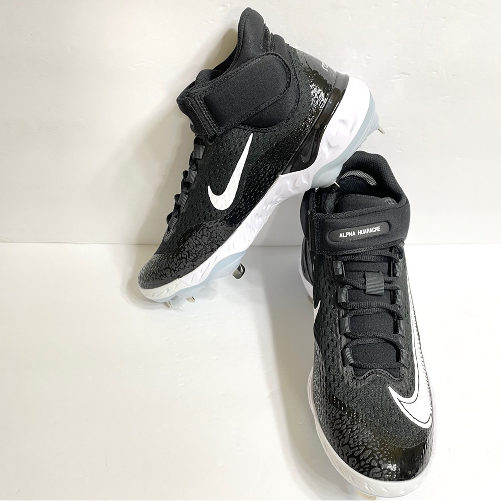 Nike Alpha Huarache Elite 4 Mid Baseball Cleats Size 13 DJ6520-001